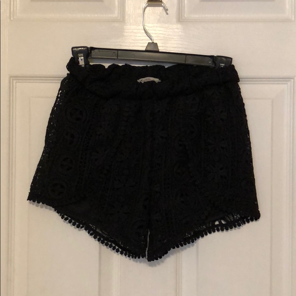 Charlotte Russe lace shorts, size small